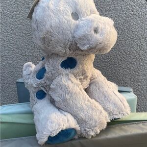 Kellytoy White and Blue Plush Dog